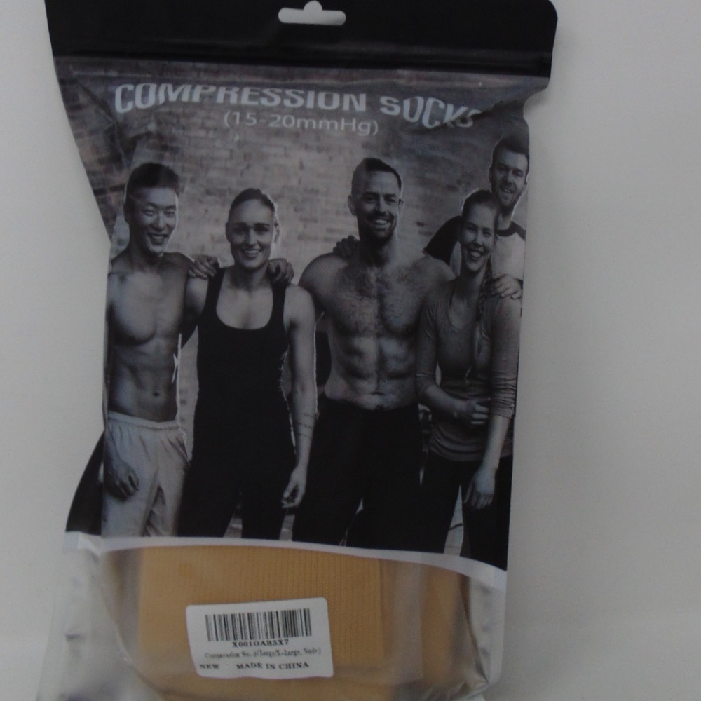 Compression Socks 3 Pair pack (15-20mmHg) SZ L-XL